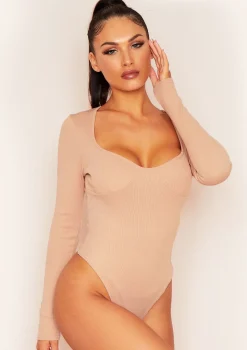 Aaliyah Rose Bust Cup Bandage Rib Bodysuit