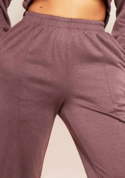 Anna Mocha Seam Detail Joggers