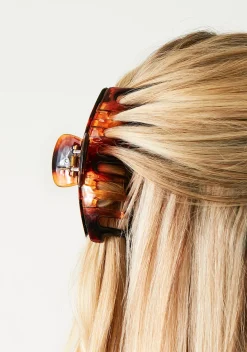 Daphne Brown Tortoise Shell Large Claw Clip
