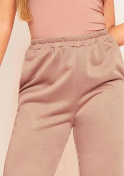 Hilma Mocha Casual Loopback Joggers