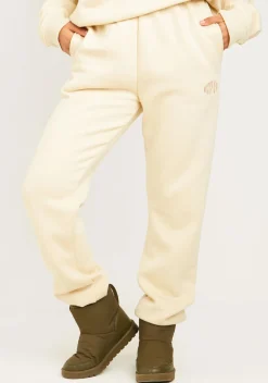 Holly Cream Missy Girl Embroidered 90's Cuffed Jogger