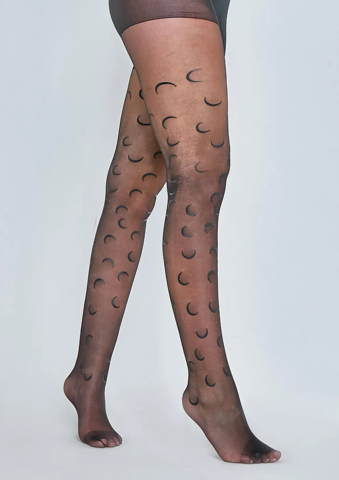 Isobelle Moon Print Patterned Tights