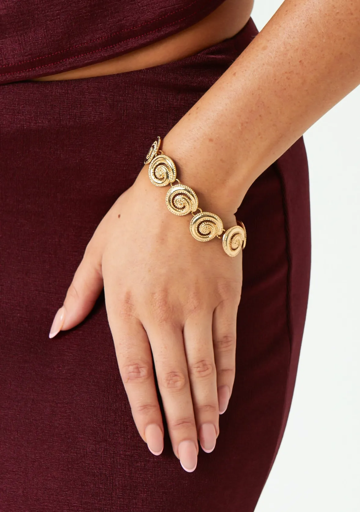 Jesse Gold Swirl Bracelet