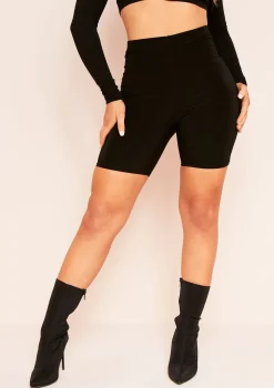 Klara Black Double Thickness Cycling Shorts