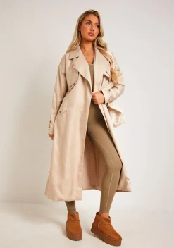 Larsa Stone Trench Coat