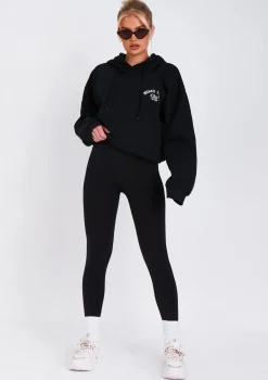Meghan Black High Waisted Body Sculpting Seamless Leggings